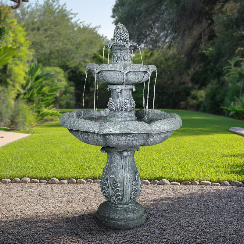 SunJet 48 " H Elegant Outdoor Garden Fountain