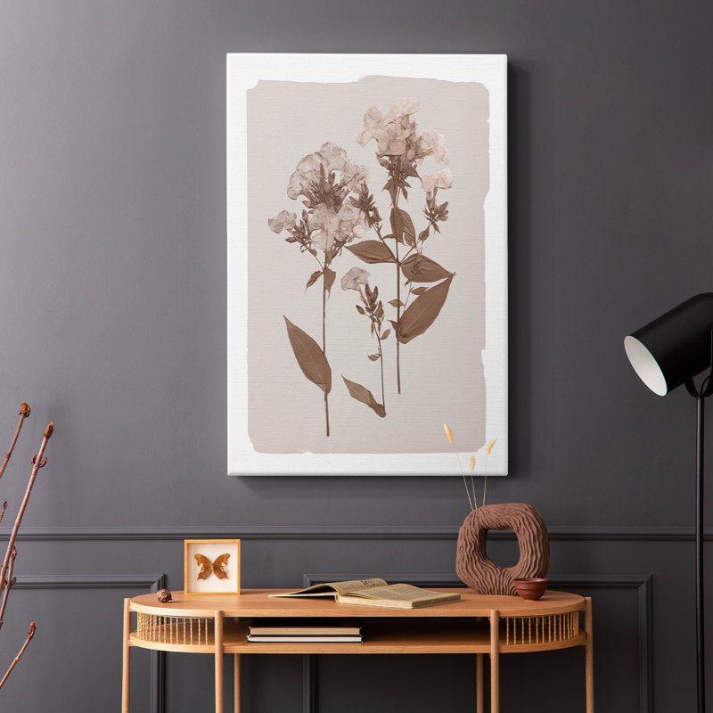 Monochromes botaniques II - Cavas enveloppés de galerie, H 60 po x l 40 po