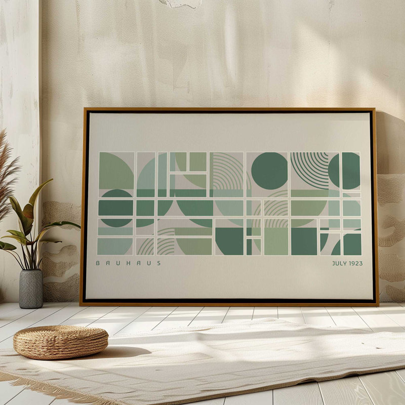 Bauhaus Color Grid IV, H 13 po x l 19 po, Noyer