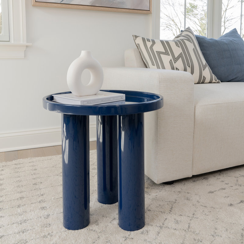 Isthia End Table, Navy