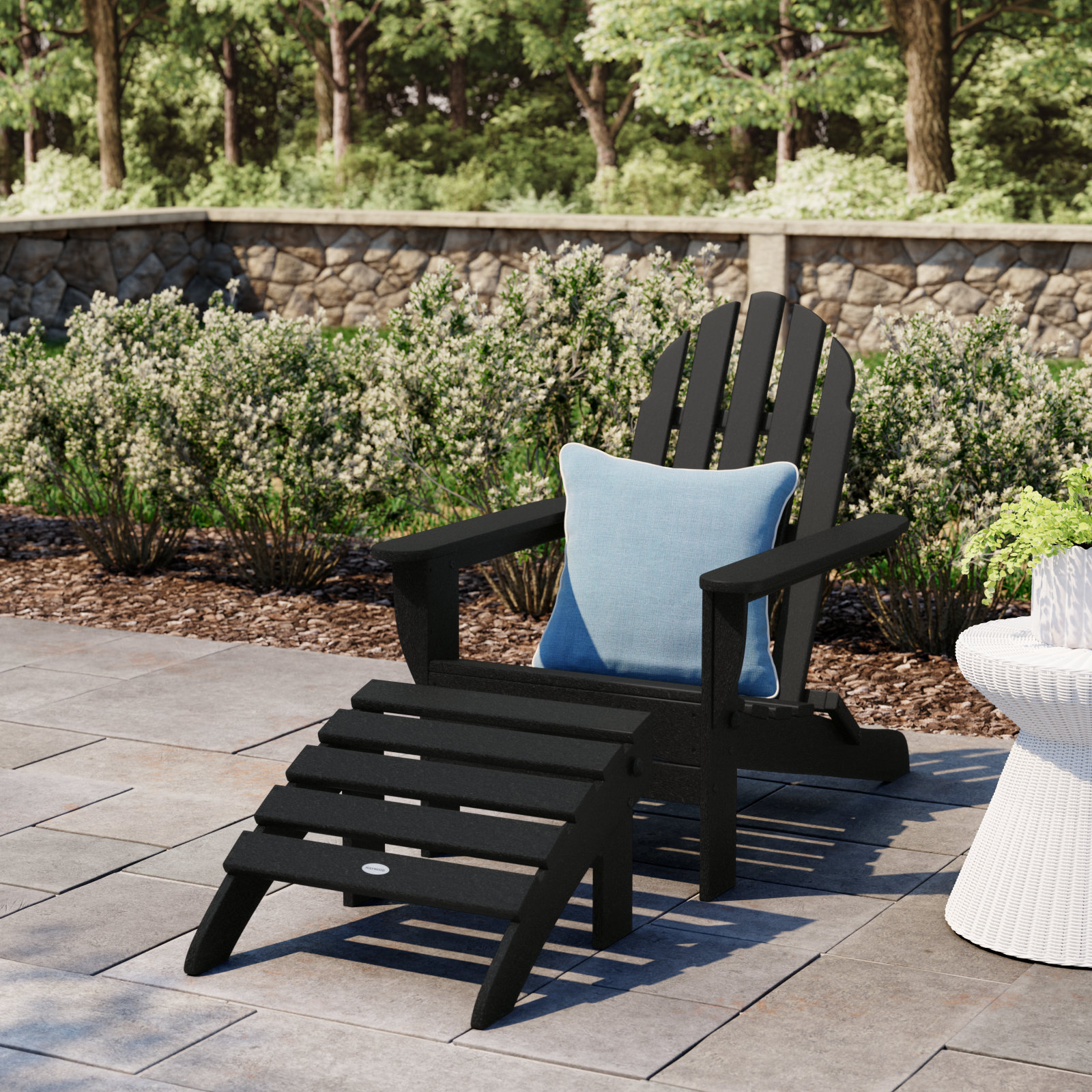 POLYWOOD® Classic Adirondack Chair, Black