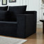 Canapé modulaire profond en velours côtelé avec porte-gobelets, aucun assemblage requis-237104523