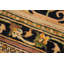 Tapis oriental noir / orange en laine noué à la main 9 pi 1 po x 11 pi 5 po Oriental