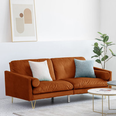 2 Seater Velvet Sofa