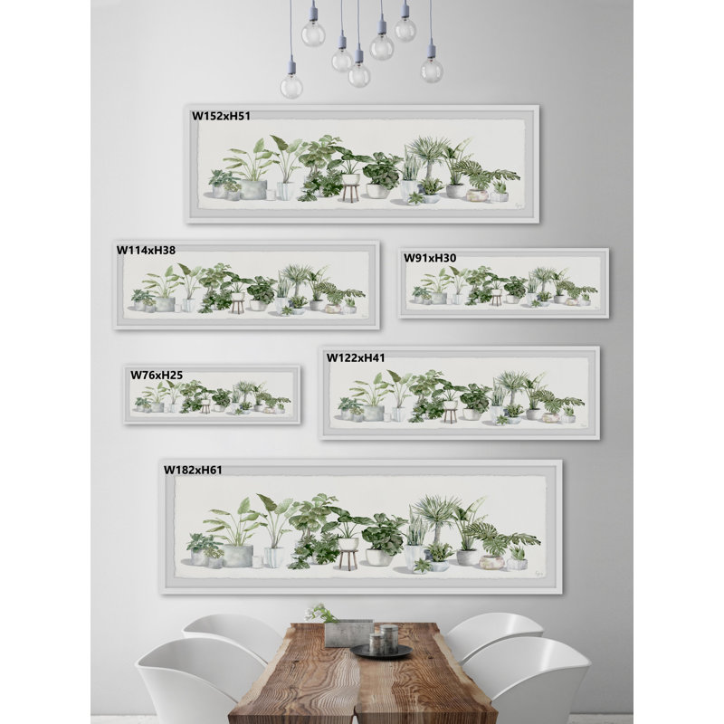 Lush Greenery by Parvez Taj - Single Picture Frame Painting, 25cmH x 76cmW