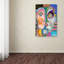 Art mural sur toile tendue - «Put Your Brave Face On» de Wyanne pour décoration de salon, de chambre à coucher ou de bureau - 30 x 47-24039060