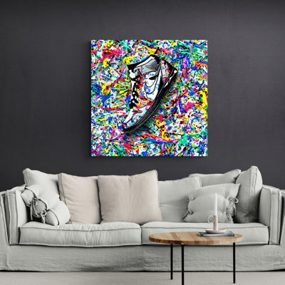 «Air Jordan 6» par Stephen Chambers, impression sur toile tendue
