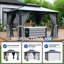 12 pi. L 10 pi. D Pavillon de jardin en aluminium