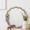 23,62 pouces miroir rond rond en bois ondulé miroir mural festonné