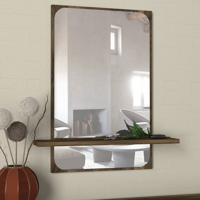 Miroir Freeburg avec tablettes Overmantel
