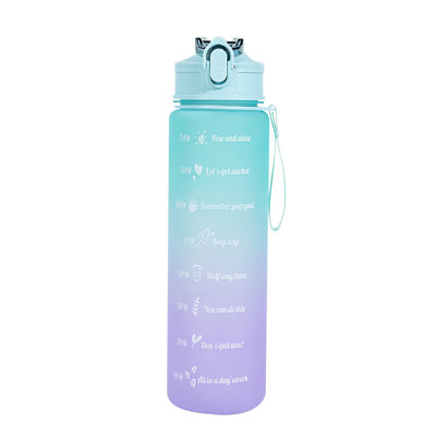 Bouteille d'eau de sport tasse d'eau grande capacité étudiant bouteille de remise en forme tasse de paille en plein air 750 ml très grand espace