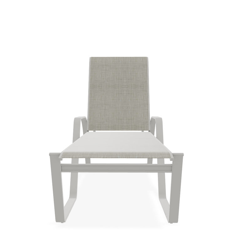 Holna Outdoor Rust-Resistant Metal Chaise Lounge