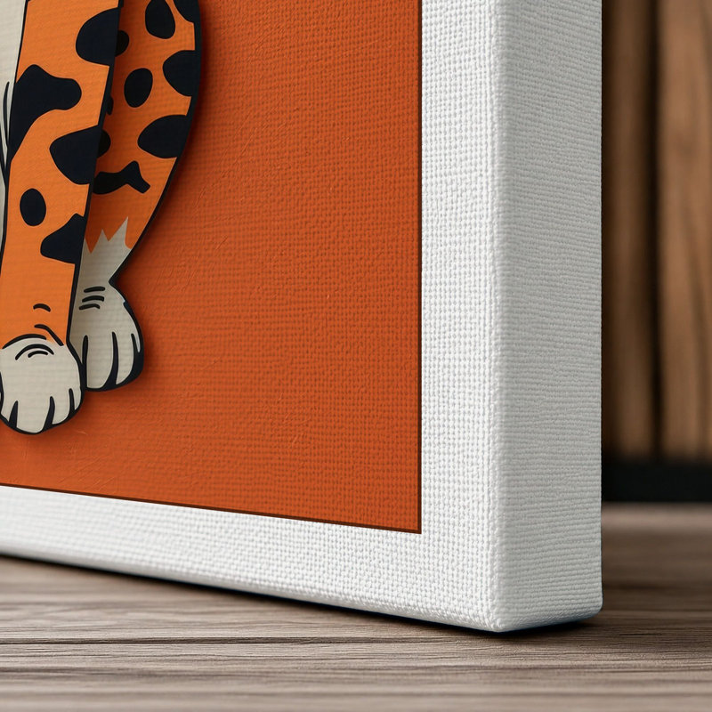 Tabby's Gaze Modern - Wrapped Canvas, 24x16 - 61.0 x 40.6 cm, White Border