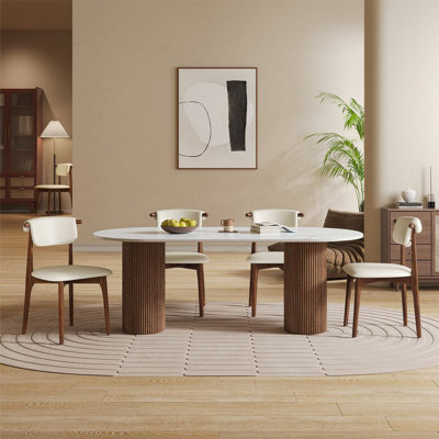 Table de salle à manger 71 po Mid Century