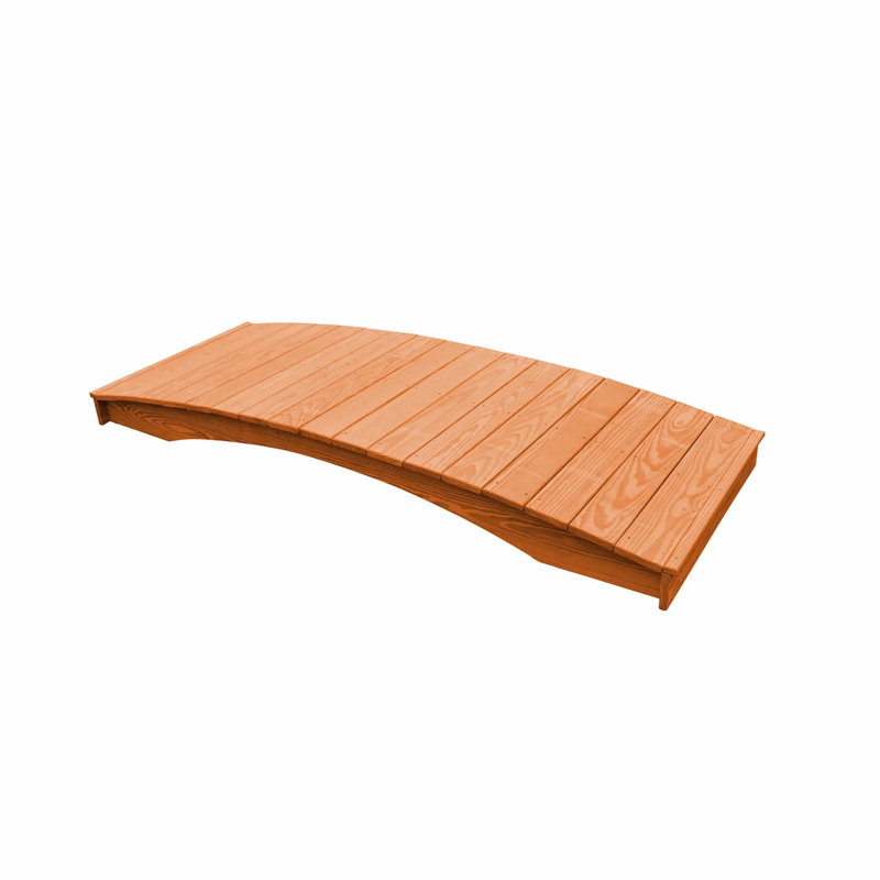 Pont de jardin en planche de pin traité sous pression Keystone Amish Co., 3 pi x 4 pi, brut, 3 pi x 12 pi, Teinture cèdre