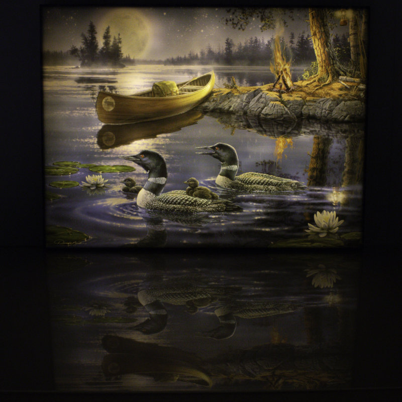 Time to Reflect 18 x 24, art mural entièrement éclairé à DEL
