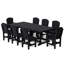 Ensemble de salle à manger 9 pièces 44 po x 94 po Heritage-109787829-125118831