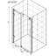 Porte de douche en verre trempé transparent de 5/16 po (8 mm), 60 po x 76 po, nickel brossé, extension de qualité de salle de bain en verre de 60 po de largeur x 76 po de hauteur, garantie de durabilité