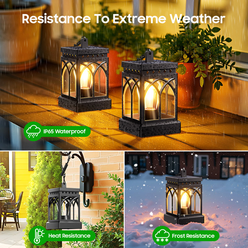 Solar Lanterns Outdoor Waterproof, Brighter Hanging Solar Lantern Lights For Outside, Auto On/off Lanterns Decorative Outdoor For Garden Table Yard Path Tree Patio Lawn Decor, Gifts