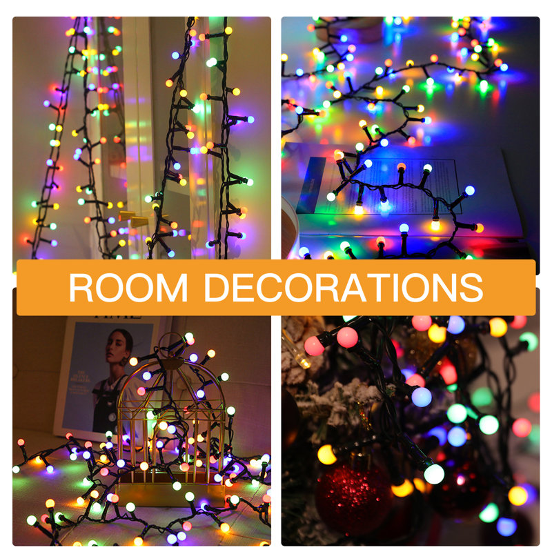 393" LED String Lights with 8 Modes, Multicolor