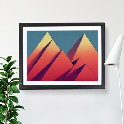 XH1022-6158X Modern Pyramids Vol.1 Abstract - Single Picture Frame Print