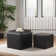 Ensemble de repose-pieds avec rangement en similicuir
