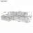 Mirod Large Sectional Sofa with Thick Cushions-1306370375