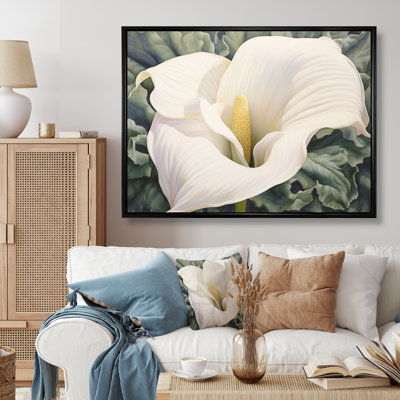 " Cream Green Lily Impressions II "