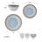 Pfaltzgraff Clara 12-Piece Stoneware Dinnerware Set, Service for 4