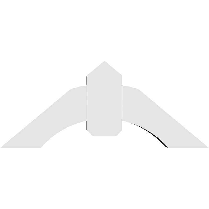 Support pour pignon en PVC Archdale, H 15 po x l 36 po (pas: 10/12), P 6 po x F 6 po