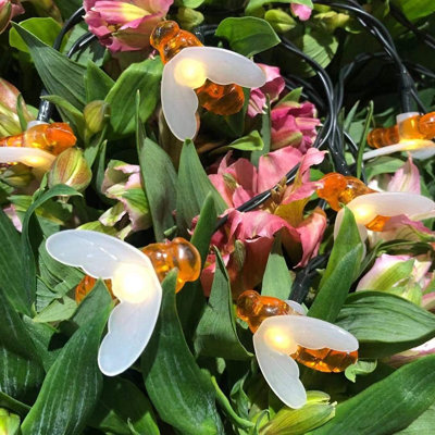 Solar Bee String Lights Outdoor Waterproof