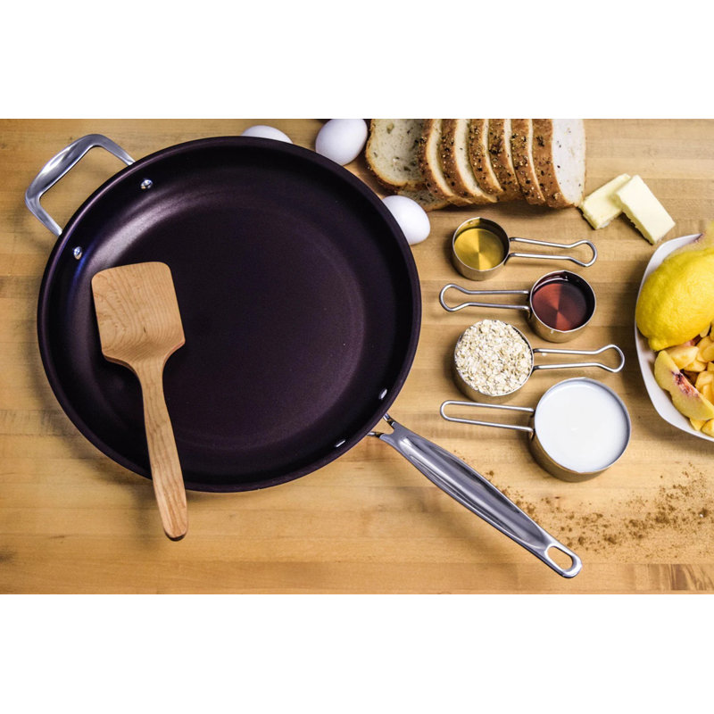 Meyer Confederation 32cm SS fry pan w/non-stick-Melbec Red