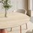 4 - Person Natural Matte Travertine Dining Table With Modern Upholstered Leather Chairs-329195028-329195029