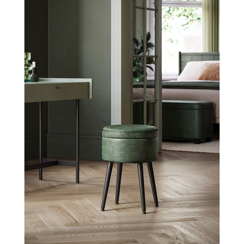 Steel Accent Stool, Green