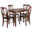 Hemphill 4 - Person Solid Wood Top Four Leg Base Dining Set