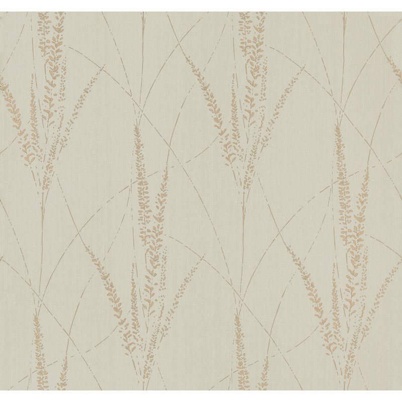 Papier peint Graceful Willow Putty, Gris