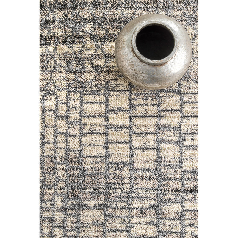 Tapis multicolore beige / gris, Rectangle 5 pi x 8 pi