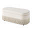 Repose-pieds ovale rembourré Vintage Glam-130143535