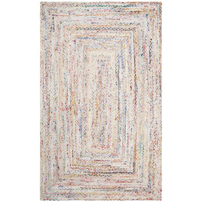 Hurst Hand Woven Abstract Cotton Area Rug