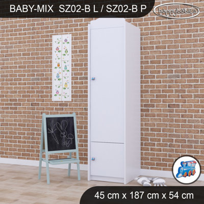 Baby Mix Choo Train 2 Door Wardrobe