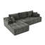 Canapé d'angle moderne à compression, canapé en chenille de 274 cm avec méridienne-809980238