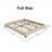 Full Platform Bed Frame, Fluted Wood Bed, Low-Profile Minimalist Design, Noise-Free, Easy Assembly, No Box Spring Needed-1525306937-1525306936