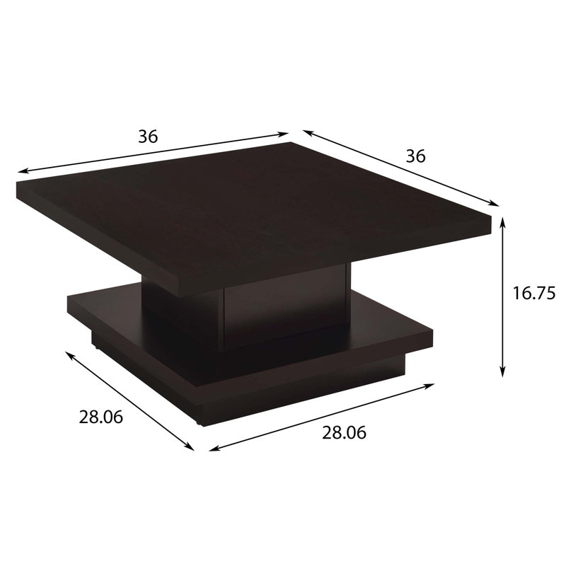 Ensemble de tables basses 2 pièces Populuxe Cappuccino