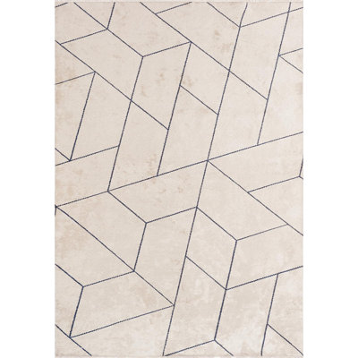 Tapis à motif géométrique triangulaire