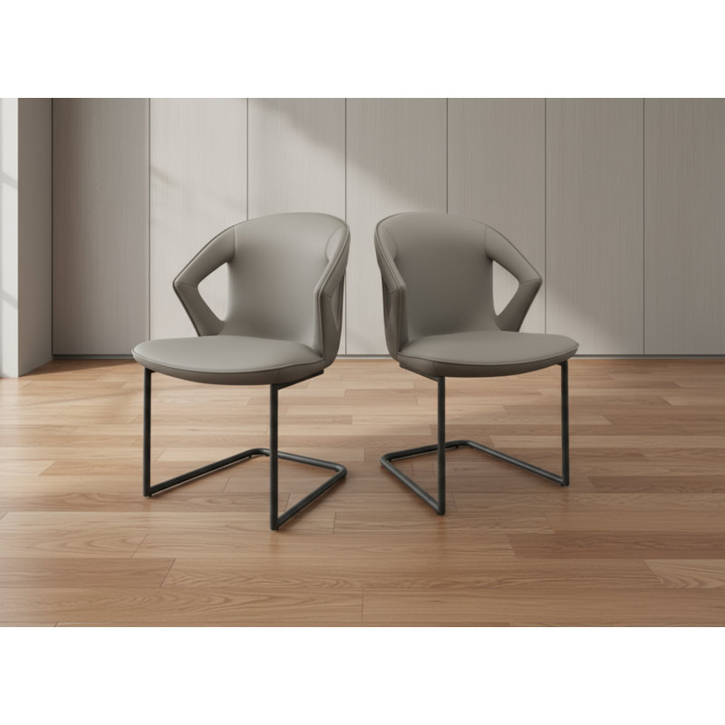 Brotons 46cm H Upholstered Side Chair, Beige