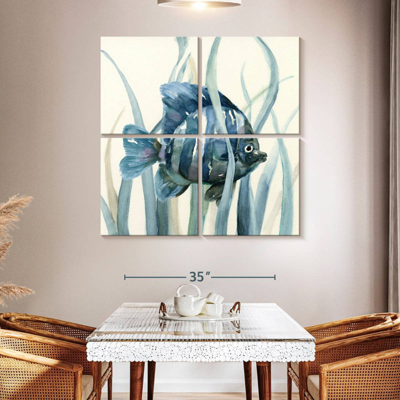 Brampt poisson en ruppie maritime I, H 45 po x l 45 po