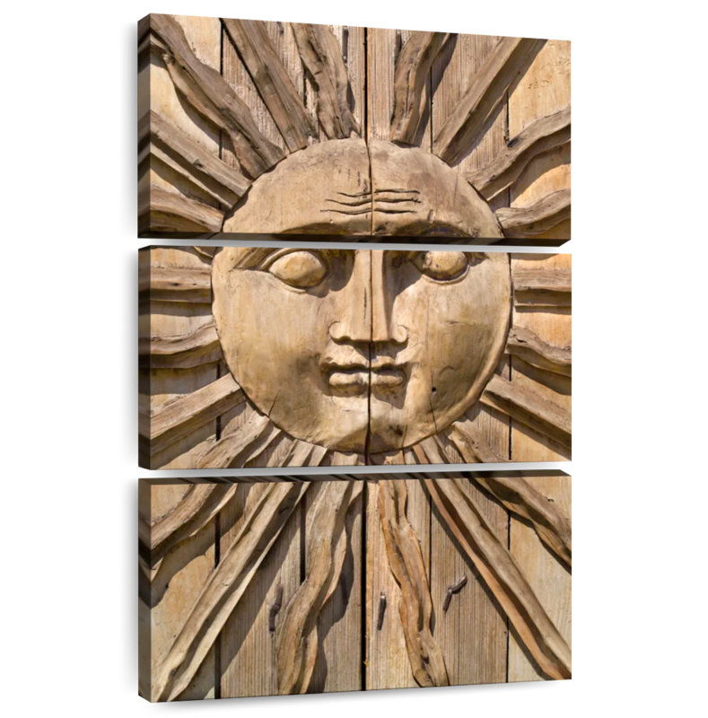 Oberle Wooden Sun, 50" H x 32" W
