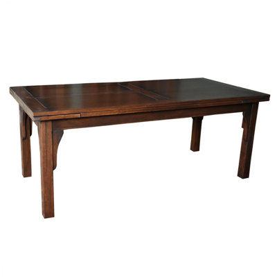 Radame Extendable Oak Solid Wood Dining Table