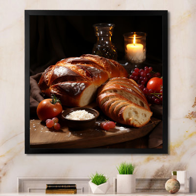 Judaïsme Challah Traditional Feast I sur impression sur toile