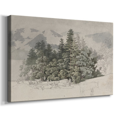 Paysages rétro-CCXV -Galerie enveloppée Cavas